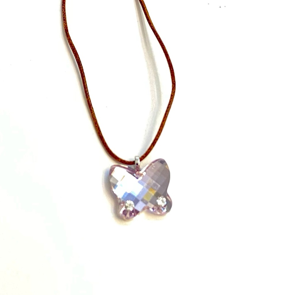 Swarovski Butterfly Light Amethyst Mini Pendant